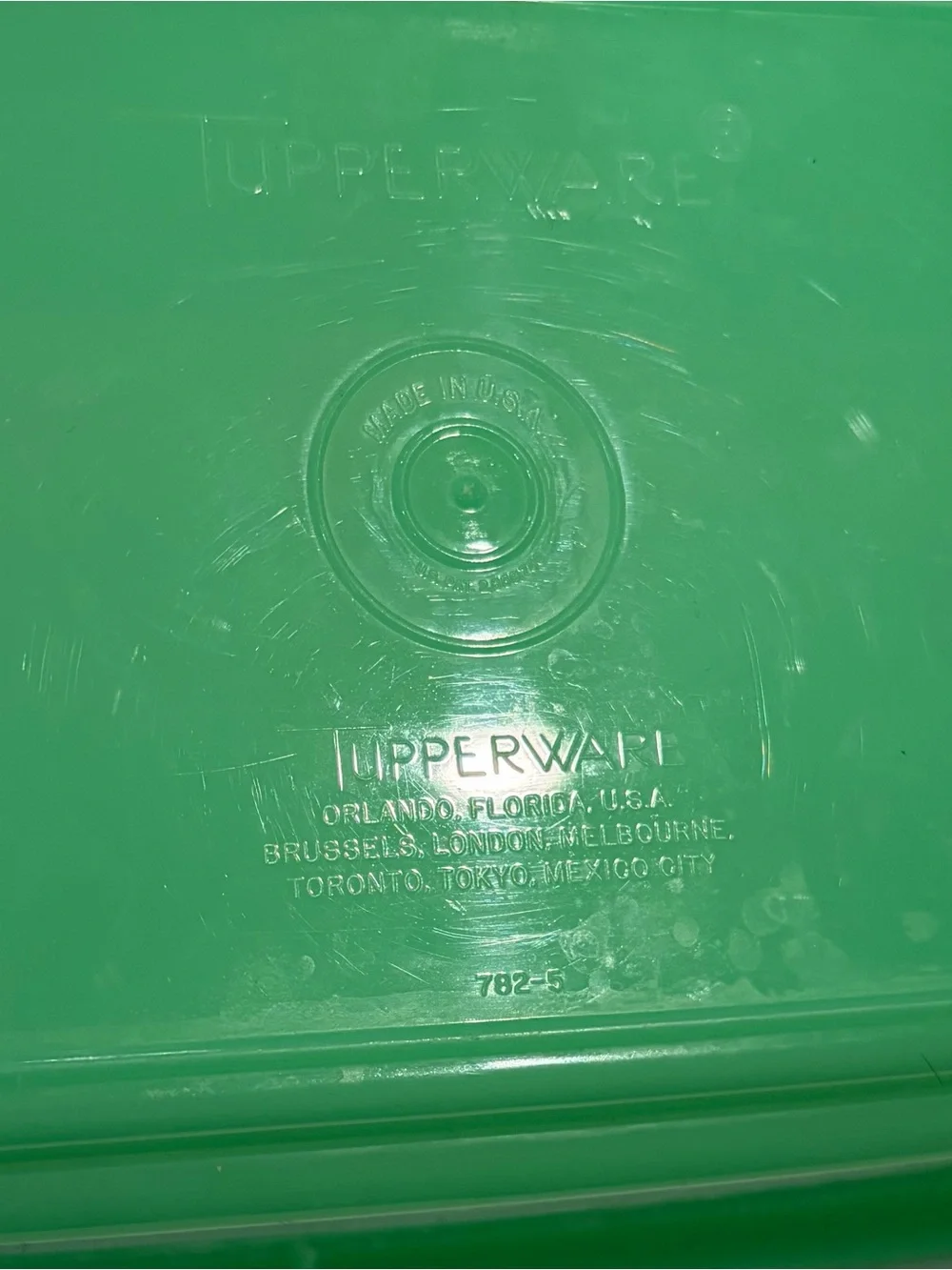 Vintage Tupperware Jadeite Celery and Vegetable Keeper Set